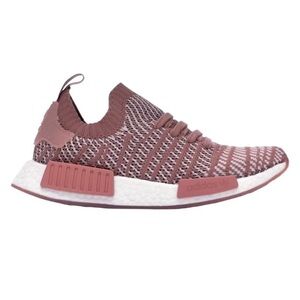 Adidas Women’s NMD R1 Primeknit Pink Knit Sneakers Boost Sole 9.5 Blush